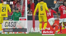 Liga Portugal Betclic: Benfica vs Sp. Braga, Caso Pavlidis, 38' (2024-2025)