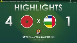Qualificação CAN: Marrocos 4 - 1 Rep. Centro-Africana (2021)