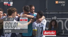 Liga Portugal Betclic: Famalicão vs Sp. Braga, Golo 1-0 Justin (g.p.) (2024-2025)