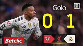 La Liga: Athletic Bilbao vs Real Madrid, Golo 0-1 Mbappé (2025-2026)