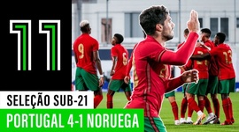 Qualificação Europeu Sub-21: Portugal 4 - 1 Noruega (2021)
