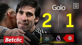 Premier League: Newcastle vs Brentford, Golo 2-1 Tonali (2024-2025)
