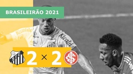 Brasileirão: Santos 2 - 2 Internacional (2021)