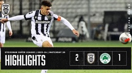 Super League: PAOK 2 - 1 Panathinaikos (2023-2024)