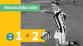 Brasileirão: Coritiba 1 - 2 Santos (2020)