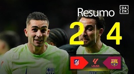 La Liga: Atlético Madrid 2 - 4 Barcelona (2024-2025)