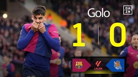 La Liga: Barcelona vs Real Sociedad, Golo 1-0 Martin (2024-2025)
