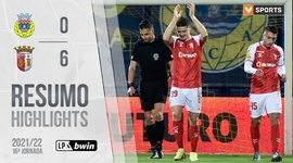 Liga Portugal Bwin: Arouca 0 - 6 Sp. Braga (2021-2022)