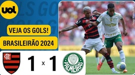 Brasileirão: Flamengo 1 - 1 Palmeiras (2024)