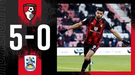 Championship: AFC Bournemouth 5 - 0 Huddersfield Town (2020-2021)