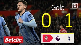 Premier League: Southampton vs Tottenham, Golo 0-1 Maddison (2024-2025)