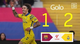 La Liga: Barcelona vs Las Palmas, Golo 1-2 Fábio Silva (2024-2025)