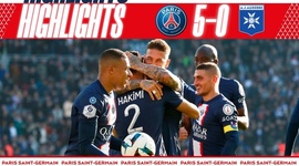 Ligue 1: PSG 5 - 0 Auxerre (2022-2023)