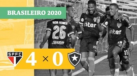 Brasileirão: São Paulo 4 - 0 Botafogo (2020)