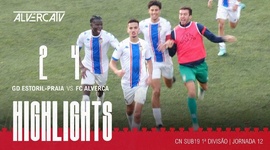 Juniores A S19 I Divisão: Estoril 2 - 4 Alverca (2023-2024)