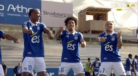 Ligue 1: Strasbourg vs PSG, Golo 2-0 F. Lemaréchal (2024-2025)