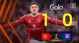 Liga Europa: Man Utd vs Lyon, Golo 1-0 Ugarte (2024-2025)