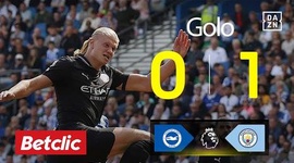 Premier League: Brighton vs Man City, Golo 0-1 Haaland (2025-2026)