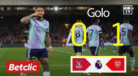 Premier League: Crystal Palace vs Arsenal, Golo 0-1 Gabriel Jesus (2024-2025)