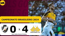 Brasileirão: Vasco 0 - 4 Criciúma (2024)