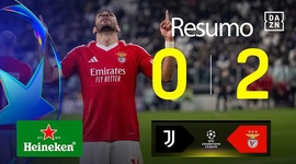 Liga Campeões: Juventus 0 - 2 Benfica (2024-2025)