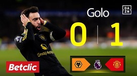 Premier League: Wolves vs Man Utd, Golo 0-1 Bruno Fernandes (2025-2026)