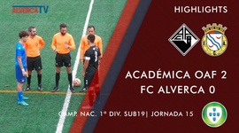 Juniores A S19 I Divisão: Académica 2 - 0 Alverca (2022-2023)