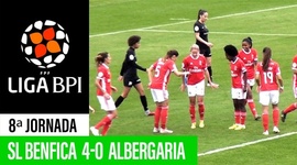 Liga de Futebol Feminino BPI: Benfica 4 - 0 Clube Albergaria (2019-2020)