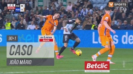 Liga Portugal Betclic: Farense vs FC Porto, Cartão Amarelo João Mário, 91' (2024-2025)
