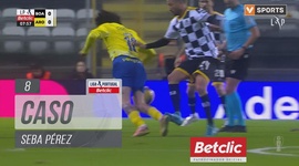 Liga Portugal Betclic: Boavista vs Arouca, Cartão Amarelo Seba Pérez, 8' (2024-2025)