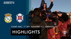 Juniores A S19 I Divisão: Alverca 3 - 0 Belenenses (2021-2022)