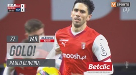 Liga Portugal Betclic: Sp. Braga vs Famalicão, Golo 2-3 Paulo Oliveira (VAR) (2024-2025)