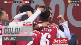 Liga Portugal Betclic: Sp. Braga vs Moreirense, Golo 1-0 Abel Ruiz (2023-2024)