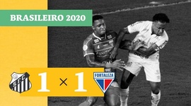 Brasileirão: Santos 1 - 1 Fortaleza (2020)