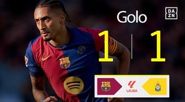 La Liga: Barcelona vs Las Palmas, Golo 1-1 Raphinha (2024-2025)
