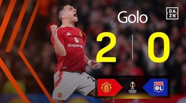 Liga Europa: Man Utd vs Lyon, Golo 2-0 Dalot (2024-2025)