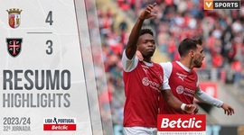 Liga Portugal Betclic: Sp. Braga 4 - 3 Casa Pia (2023-2024)