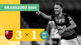 Brasileirão: Flamengo 3 - 1 Coritiba (2020)