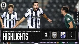 Super League: PAOK 3 - 0 Lamia (2023-2024)