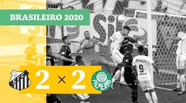 Brasileirão: Santos 2 - 2 Palmeiras (2020)