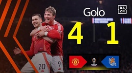 Liga Europa: Man Utd vs Real Sociedad, Golo 4-1 Dalot (2024-2025)
