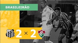 Brasileirão: Santos 2 - 2 Fluminense (2022)
