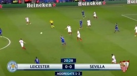 Liga Campeões: Leicester 2 - 0 Sevilla (2016-2017)
