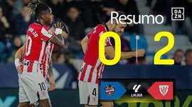 La Liga: Levante 0 - 2 Athletic Bilbao (2025-2026)
