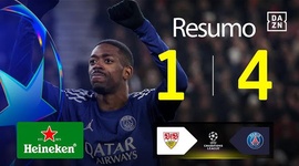 Liga Campeões: Estugarda 1 - 4 PSG (2024-2025)