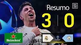 Liga Campeões: Real Madrid 3 - 0 Man City (2025-2026)