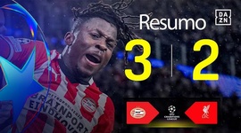 Liga Campeões: PSV 3 - 2 Liverpool (2024-2025)