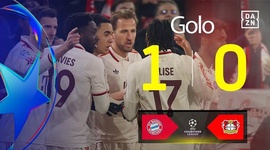 Liga Campeões: Bayern München vs Leverkusen, Golo 1-0 Kane (2024-2025)