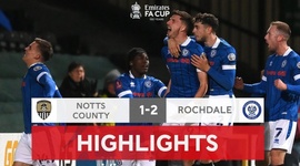 FA Cup: Notts County 1 - 2 Rochdale AFC (2021-2022)