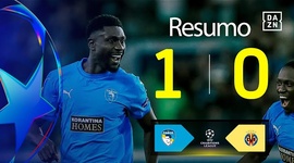 Liga Campeões: Paphos FC 1 - 0 Villarreal (2025-2026)